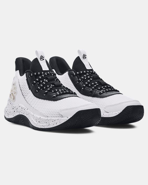Unisex Curry 3Z7 Basketball Shoes in White image number 3